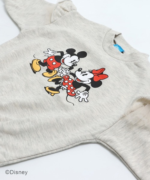 Disney トレーナー ディズニー キャラクター 袖フリルトレーナー