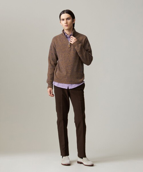 J.PRESS（J.プレス） セーター ニット 「Cash Lamb's Wool」ハーフ