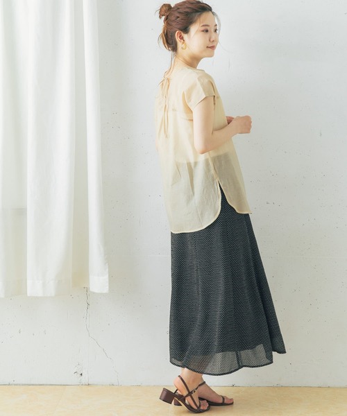 URBAN RESEARCH ROSSO WOMEN」 半袖ブラウス FREE ベージュ