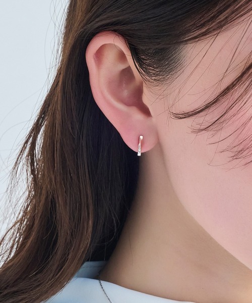 Phoebe ツイストデザイン ピアス 2wayグレースツイストラインピアス / Phoebe | ファッション通販