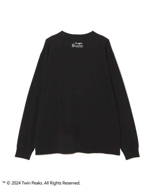 マナスタッシュ MANASTASH ツインピークス ロンT 黒 MANASTASH tシャツ MANASTASH/マナスタッシュ/TWIN PEAKS L/S