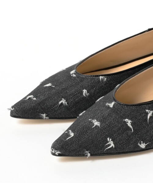Demi-Luxe BEAMS シューズ NEBULONI E. / デニム ジャカード フラット  