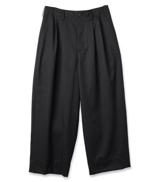 Dulcamara スラックス よそいきシンプル2タックワイドPT メンズ