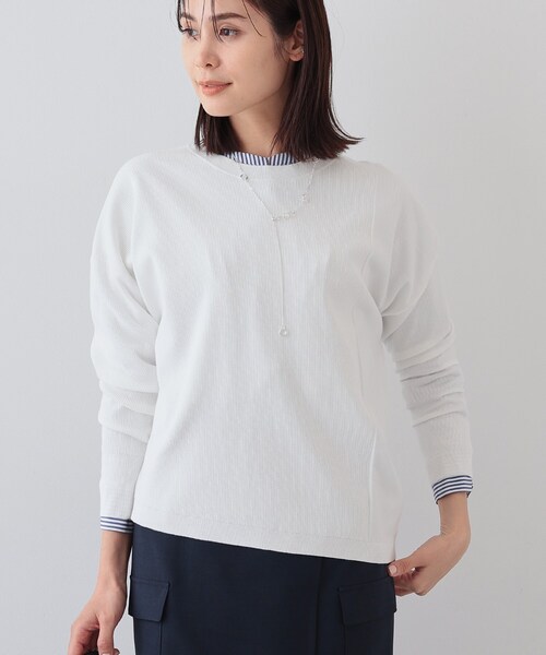 INDIVI★新品未使用タグ付き★レディース　セーター　ニット　格安 INDIVI（インディヴィ） ニット セーター 「洗える」アシメデザイン