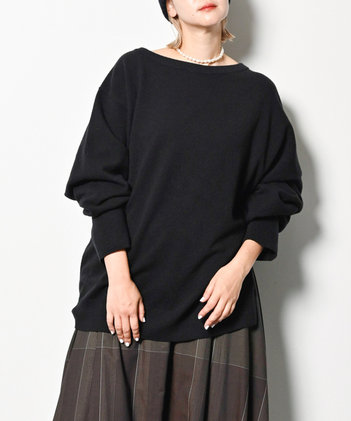 ニット セーター 「追加」OFF-SHOULDER STRETCH SWEATER 4 レディース