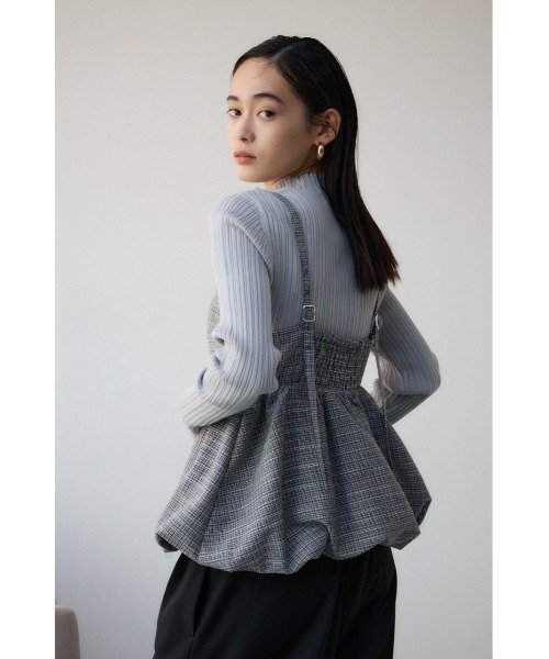 AZUL BY MOUSSY（アズールバイマウジー） キャミソール フロントジップ 