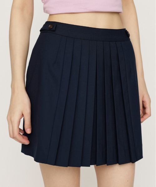 SLY スカート 「セットアップ可」FRONT PLEATS S/SK フロント
