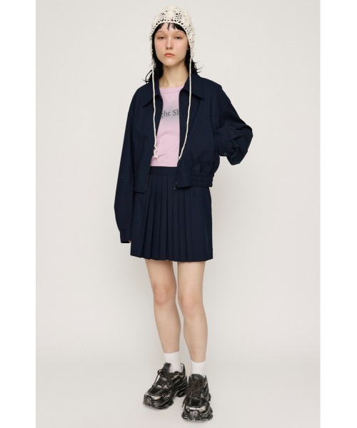 上下セット☆リルリリー サテンリボンプリーツミニスカート　トップス セール 40%OFF】チューリップフレアビットミニスカート