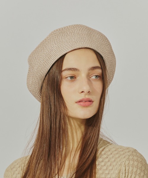 Chapeau d' O 帽子 ベレー帽 Lame Silk Braid Beret