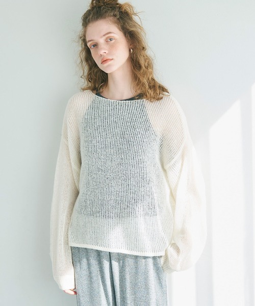 jaded london シアーニット　メッシュニット　トップス GEMEDA ニット セーター メッシュニットトップス レディース
