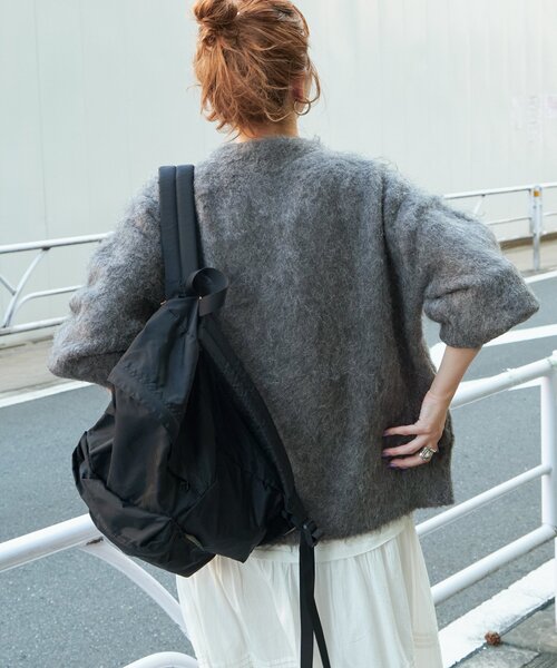 「B.C STOCK」 「Simplicite」ニットカーディガン FREE イエロー レディース_画像9