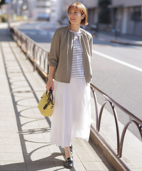 J.PRESS ノーカラー ブルゾン J.PRESS YORK STREET ブルゾン アウター 「WOMEN」ノーカラーブルゾン