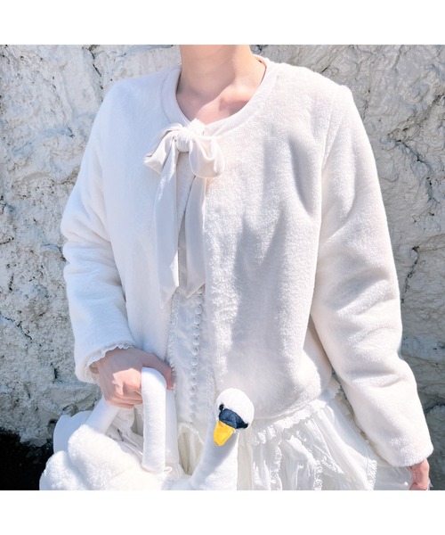 PINK HOUSE ジャンパー オフホワイト PINK HOUSE ジャンパー オフホワイト 「PINK HOUSE」 ノーカラー