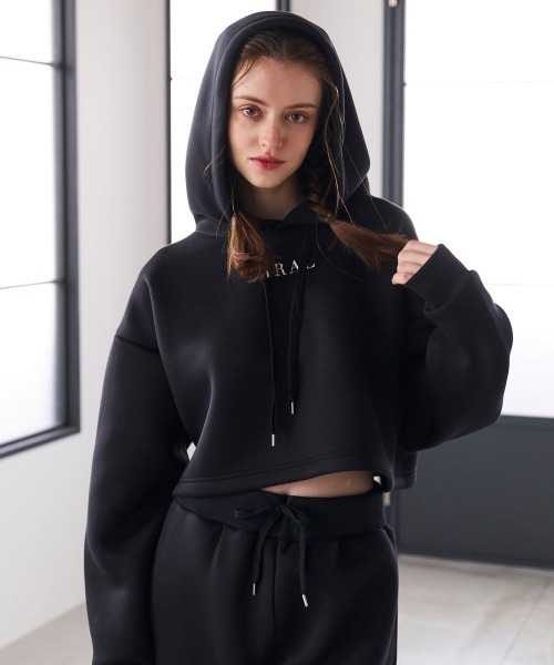 パーカー 「セットアイテム」CROPPED HOODIE SET UP レディース