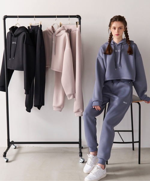 IRAL パーカー 「セットアイテム」CROPPED HOODIE SET UP レディース 