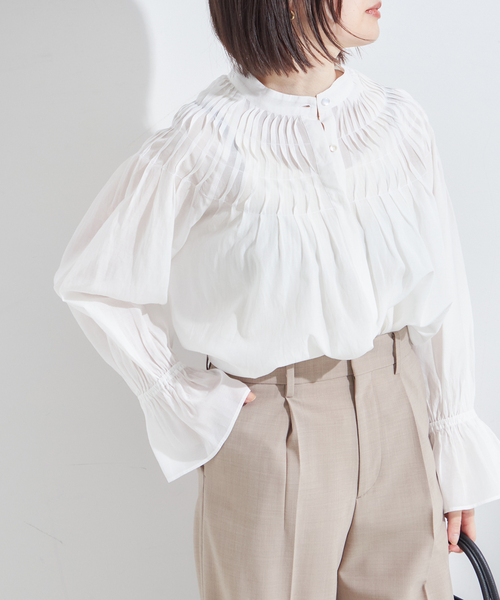 journal standard L'essage ブラウス シャツ 「追加」ピンタック