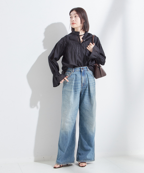 JOURNAL STANDARD L'ESSAGE ピンタックブラウス 新品 JOURNAL STANDARD L'ESSAGE｜《追加》ピンタックブラウス