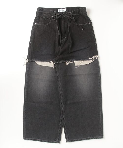 DISCOVERED（ディスカバード） ワイドパンツ ジーンズ LAYERED DENIM