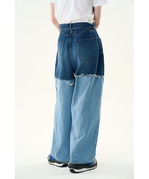DISCOVERED（ディスカバード） ワイドパンツ ジーンズ LAYERED DENIM