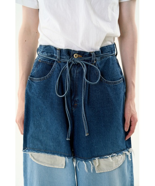DISCOVERED（ディスカバード） ワイドパンツ ジーンズ LAYERED DENIM