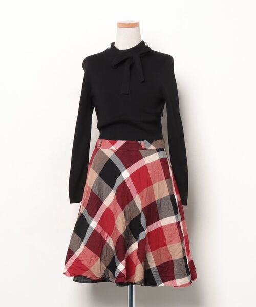 BLUE LABEL CRESTBRIDGE ブラックワンピース 38 中古・古着通販】BLUE LABEL CRESTBRIDGE (ブルーレーベルクレスト