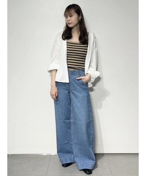 STRATA◆キャミソール・タンクトップ/FREE/ポリエステル/GRY/SHD0002 SLY | SHIRT DETAIL CAMI トップス (キャミソール ) |SHEL'TTER