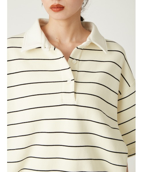 【FRAY ID】ハーフスリーブポロTシャツ フレイ アイディー FRAY I.D ハーフスリーブポロTシャツ （OWHT
