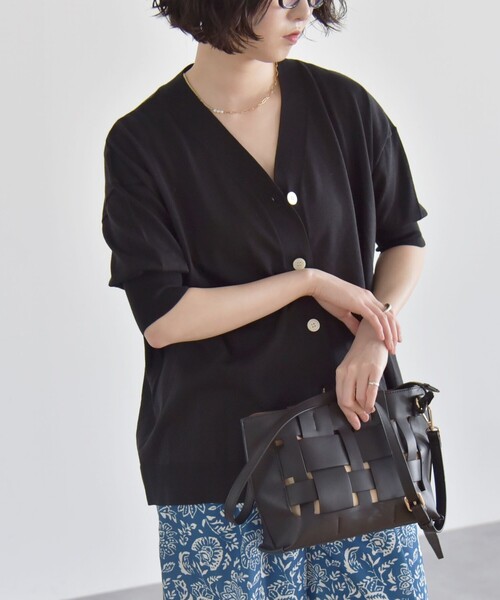quaranciel カーディガン quaranciel:「接触冷感」 ワイド V