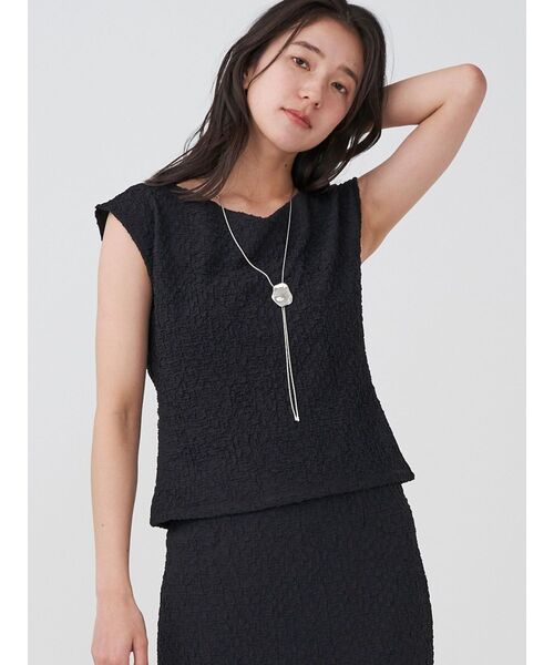 tシャツ 2WAYシャーリングトップス レディース