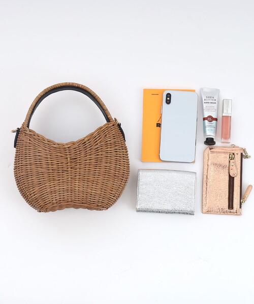 COOCO（クーコ） かごバッグ カゴバッグ ラタン素材ワンハンドル2WAY