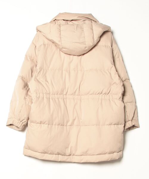 ✨美品✨ ナノユニバース　西川ダウンジャケット　ベージュ　フード　S ナノ・ユニバース NANO universe 「西川ダウン（R）」フード