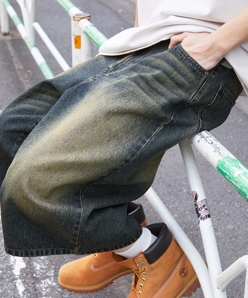 MONO-MART パンツ ヴィンテージ加工 ジョーツ デニムショート