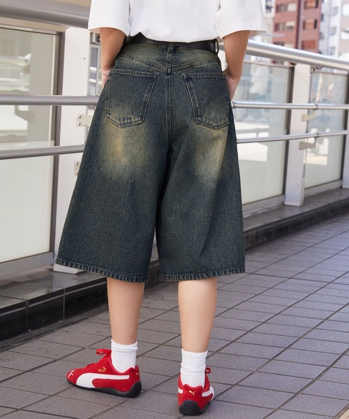 MONO-MART パンツ ヴィンテージ加工 ジョーツ デニムショート