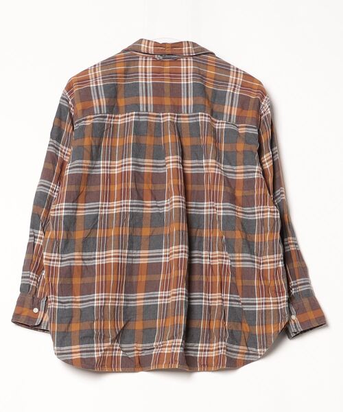 [niko and...] рубашка с длинным рукавом SMALL Brown женский 