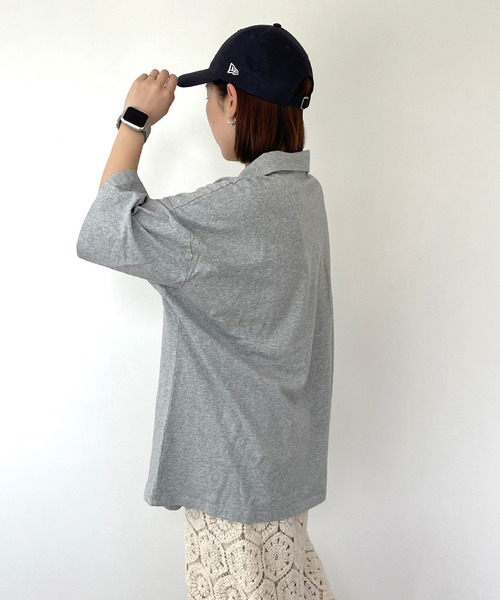 CRB tシャツ 半袖 襟付きロゴビッグTシャツ レディース : ZOZOTOWN