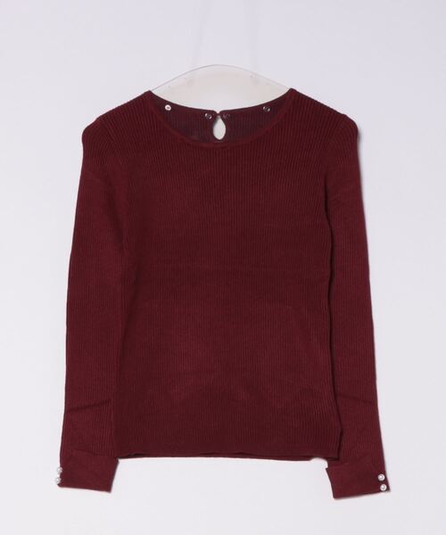 「tocco closet」 長袖ニット M ボルドー レディース_画像3