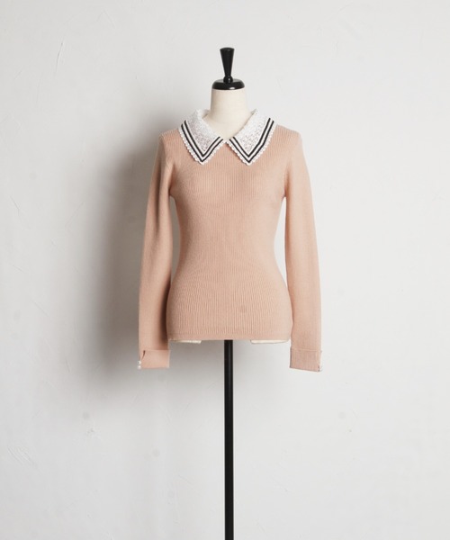 「tocco closet」 長袖ニット M ボルドー レディース_画像8