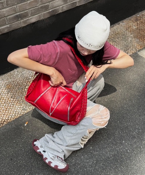 Chikashitsu+（チカシツプラス） ニット帽 ニットキャップ