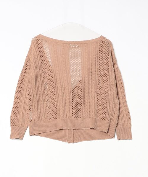 「12Twelve Agenda」 ニットカーディガン M ベージュ レディース_画像2