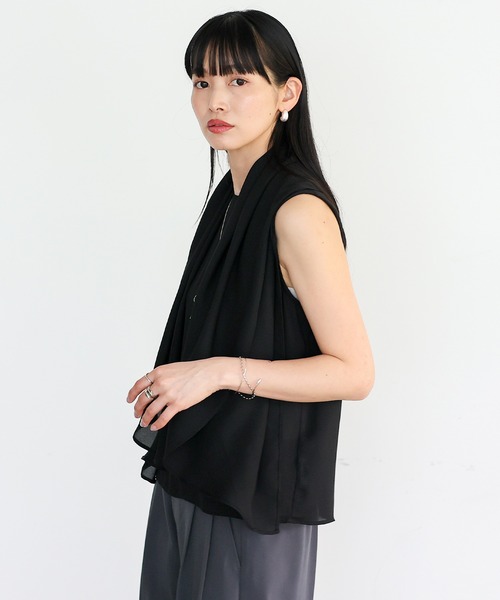 No Rule No Line tシャツ 3WAYスリットスリーブブラウス レディース