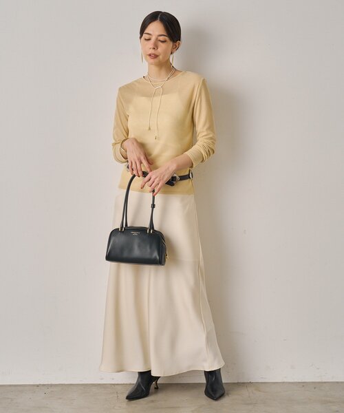 新品　ラウンジドレス　サテンナロースカート　カーキ Loungedress スカート サテンナロースカート : ZOZOTOWN Yahoo
