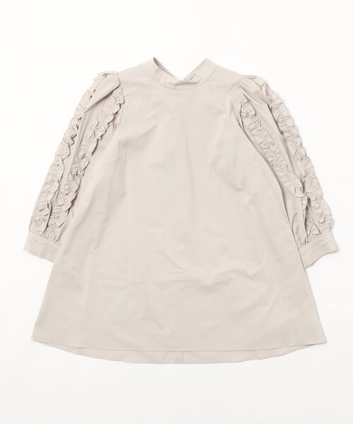 「Rose Tiara」 7分袖チュニック 38 レッド レディース