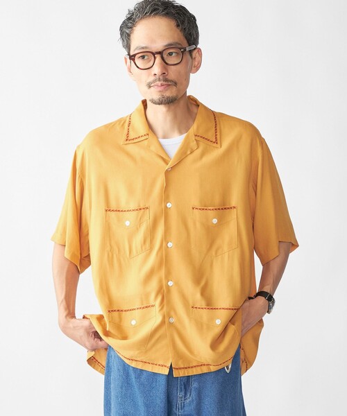 SHIPS（シップス） シャツ RAJAT: ハンド エンブロイダリー バック