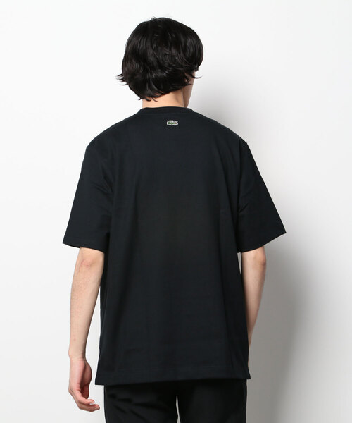 「LACOSTE」 半袖Tシャツ 3 ブラック メンズ