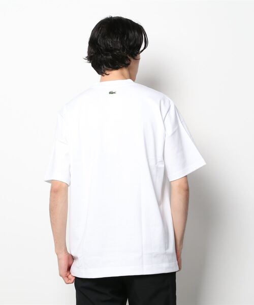 「LACOSTE」 半袖Tシャツ 3 ブラック メンズ