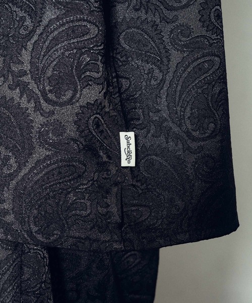 Subciety（サブサエティ） シャツ Paisley open collar L/S shirt
