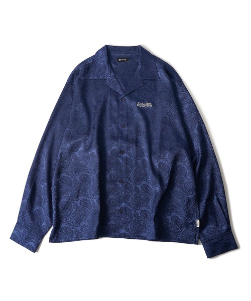 Subciety シャツ Paisley open collar L/S shirt メンズ