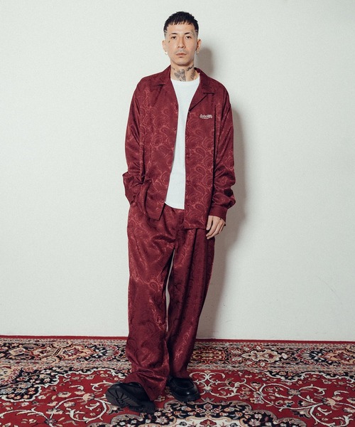 Subciety（サブサエティ） シャツ Paisley open collar L/S shirt