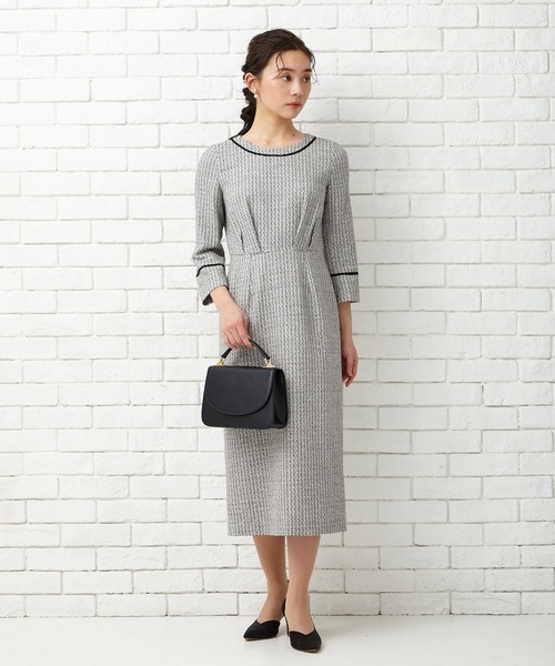 「AIMER」 長袖ワンピース MEDIUM ベージュ レディース_画像6