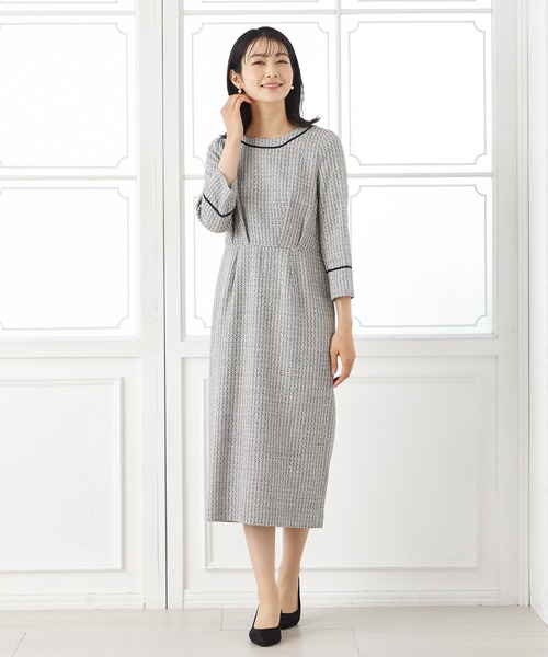 「AIMER」 長袖ワンピース MEDIUM ベージュ レディース_画像7